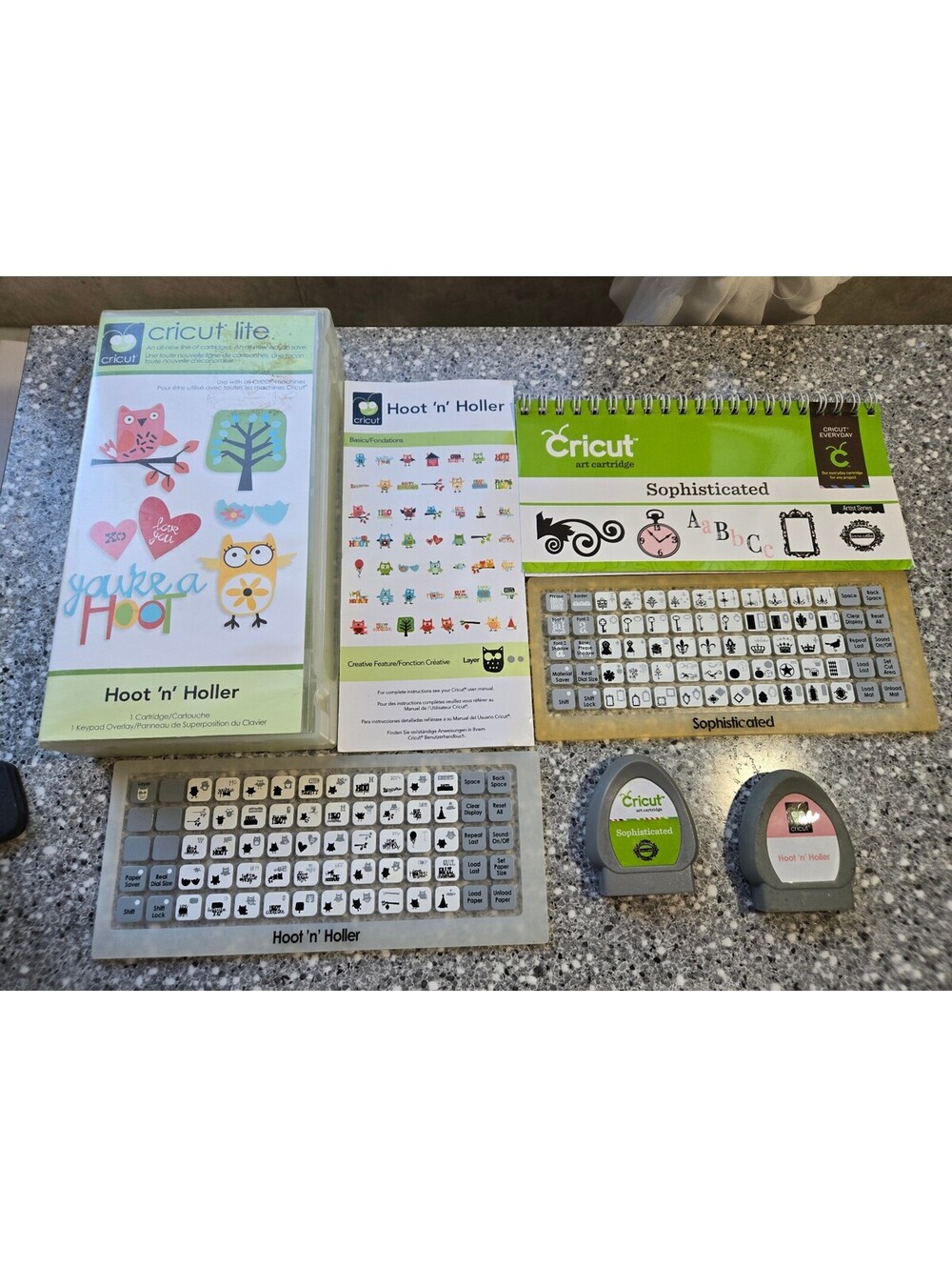 Cricut Cartridge Lot: Hoot 'n' Holler Lite & Sophisticated Art Sets